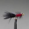 Gold BH Red and Black Wooly Bugger