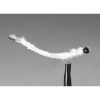 White Leather Worm Black Tungsten