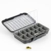 Stalker Black Slit Foam & Dry Fly Compartment Fly Box 1