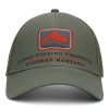 Simms Trout Icon Trucker Smokey Olive Cap