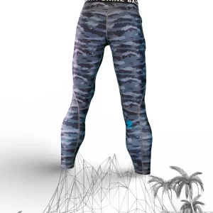Alternative view of Solar Flex UVPro Blue Slate Camo Leggings