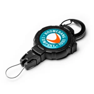 Fishing Boomerang Tool Company Retractable Gear Tether with a Universal Easy Change End Fitting - Large (48" / 8oz.) - Carabiner