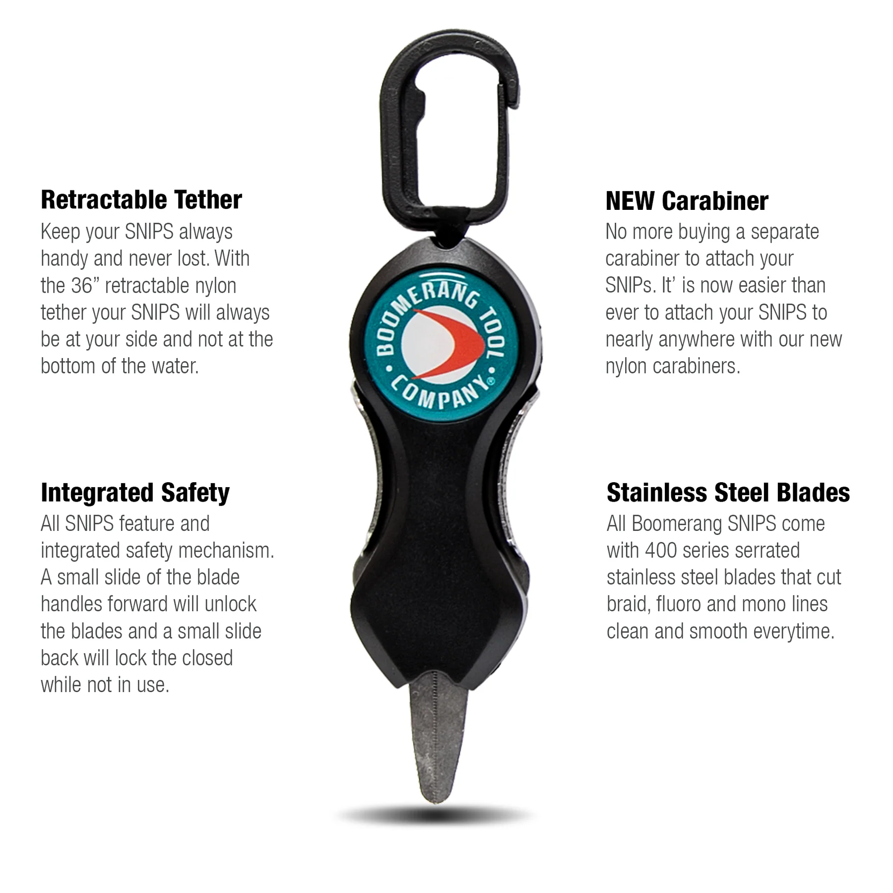 Boomerang Tool Company Long SNIP Line Cutter Fly Fishing Accessory for Trimming Flies and Fishing Line - Image 2