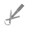 Tie-Fast Combo Fishing Line Cutting Tool, Fish Hook Eye Cleaner, and Sharpener - Silver - Standard