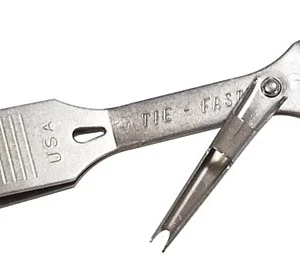 Tie-Fast Combo Fishing Line Cutting Tool, Fish Hook Eye Cleaner, and Sharpener - Silver - Large ( Magnum )